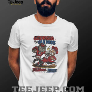 Georgia Bulldogs vs. Ole Miss Rebels Retro Rivalries Football Artwork CFP shirt Georgia Bulldogs vs. Ole Miss Rebels Retro Rivalries Football Artwork CFP shirt