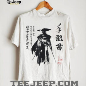 Ghost of Yotei Atsu Sketch Distressed Wanted Poster T Shirt