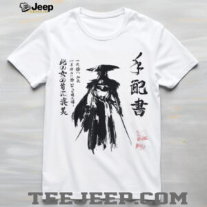 Ghost of Yotei Atsu Sketch Distressed Wanted Poster T Shirt