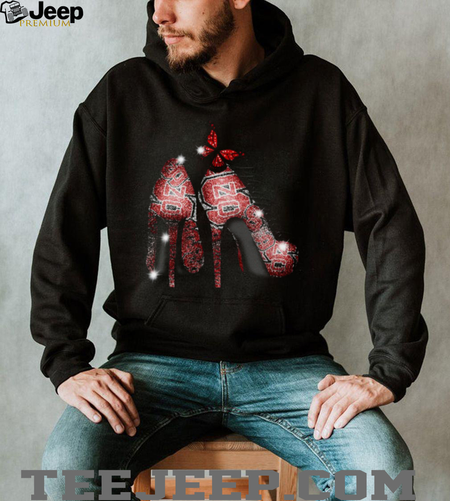 Glittering Red Heels Wolfpack Fan T Shirt Glittering Red Heels Wolfpack Fan T Shirt