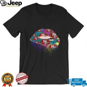 Glittering San Francisco 49ers Lips Tee