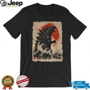 Godzilla and the Wave Japanese King of the Monsters vintage shirt Godzilla and the Wave Japanese King of the Monsters vintage shirt