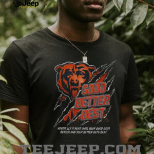 Good Better Best motivational workout Chicago Bears NFC Champions shirt