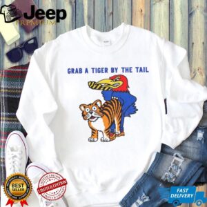 Grab a Tiger by the Tail Kansas Jayhawks vs Missouri Tigers Football shirt