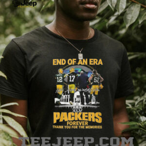 Green Bay Packers End of an Era Forever Thank You For The Memories T Shirt