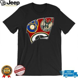 Green Bay Packers & Milwaukee Bucks Punisher Skull T Shirt