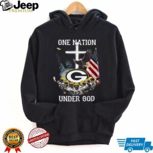 Green Bay Packers One Nation Under God American Flag T Shirts Green Bay Packers One Nation Under God American Flag T Shirts