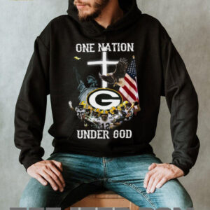 Green Bay Packers One Nation Under God American Flag T Shirts