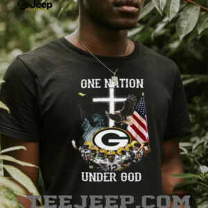 Green Bay Packers One Nation Under God American Flag T Shirts