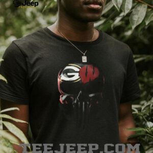 Green Bay Packers Punisher Skull Mashup T Shirt