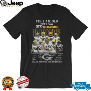 Green Bay Packers Super Bowl XLV Champions Signatures T Shirt