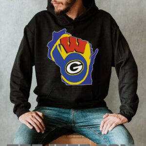 Green Bay Packers & Wisconsin Badgers State Pride Tee Shirt