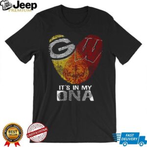 Green Bay Packers and Wisconsin Badgers Fan It's In My DNA T Shirt