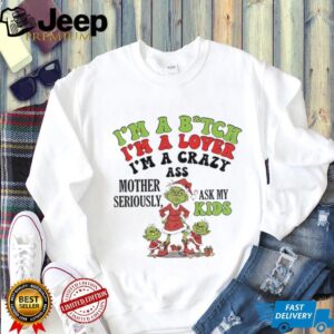 Grinch Santa I’m 97% sure you don’t like me Merry Christmas shirt