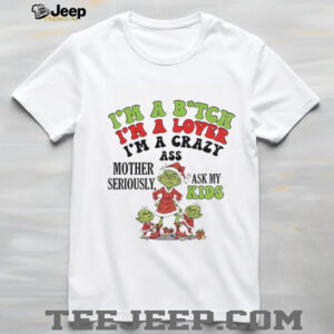 Grinch Santa I’m 97% sure you don’t like me Merry Christmas shirt