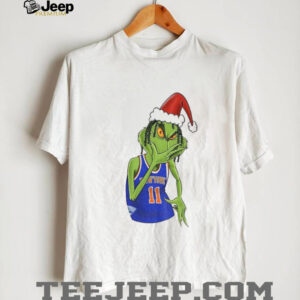 Grinch Santa x Jalen Brunson New York Knicks NBA Basketball Christmas shirt
