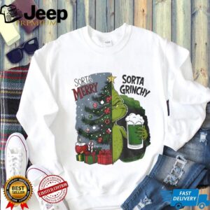 Grinch sorta Merry sorta Grinchy Christmas tree holiday shirt