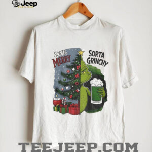 Grinch sorta Merry sorta Grinchy Christmas tree holiday shirt