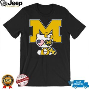 Hello Wolverines Crossover Collegiate T Shirt