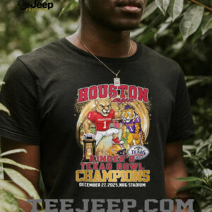 Houston Cougars Beat LSU 2025 Kinder's Texas Bowl Champions Mascot Shirt