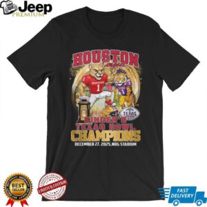 Houston Cougars Beat LSU 2025 Kinder's Texas Bowl Champions Mascot Shirt