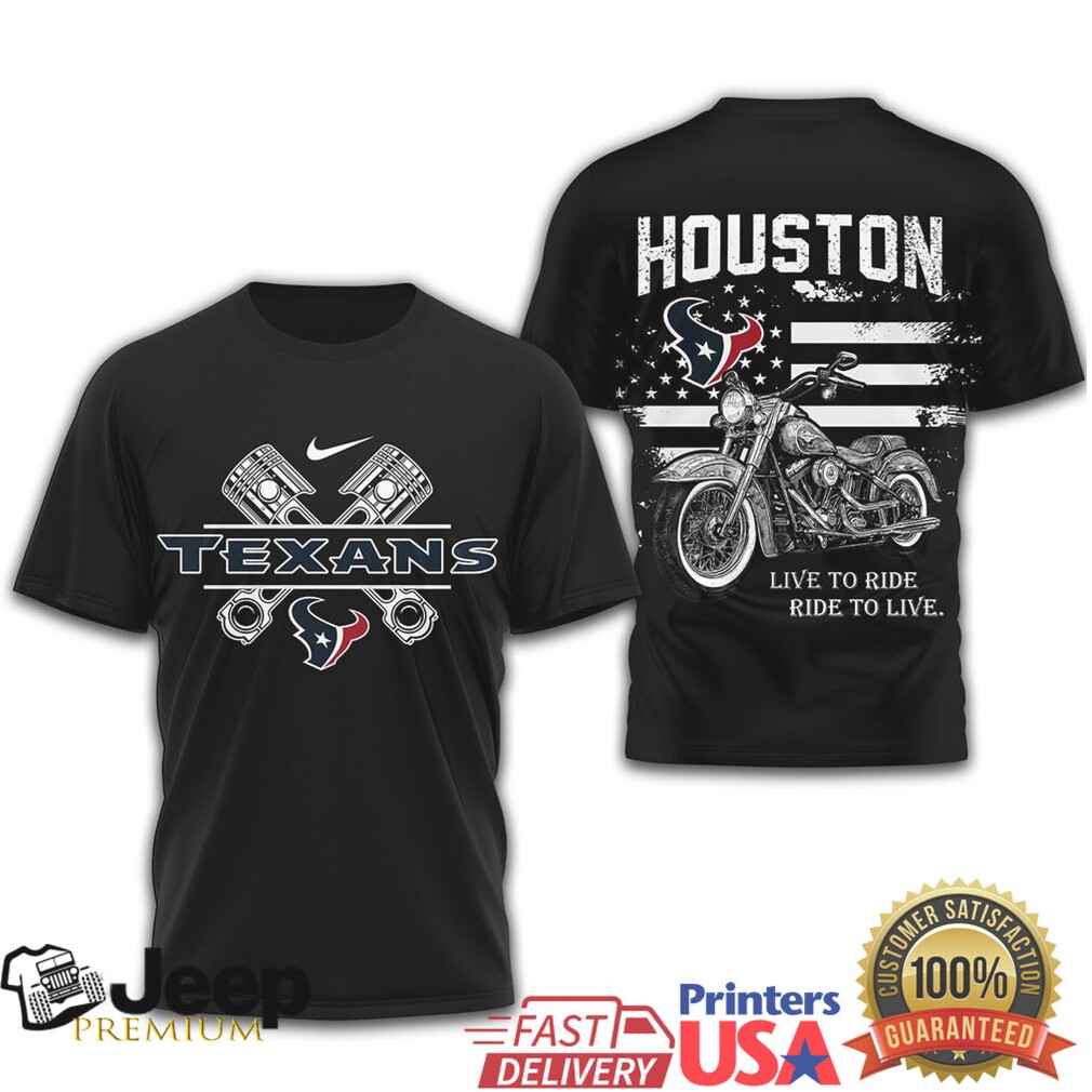 Houston Texans Official NFL Biker 3D Shirt Houston Texans Official NFL Biker 3D Shirt