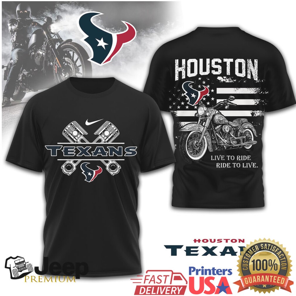 Houston Texans Official NFL Biker 3D Shirt Houston Texans Official NFL Biker 3D Shirt