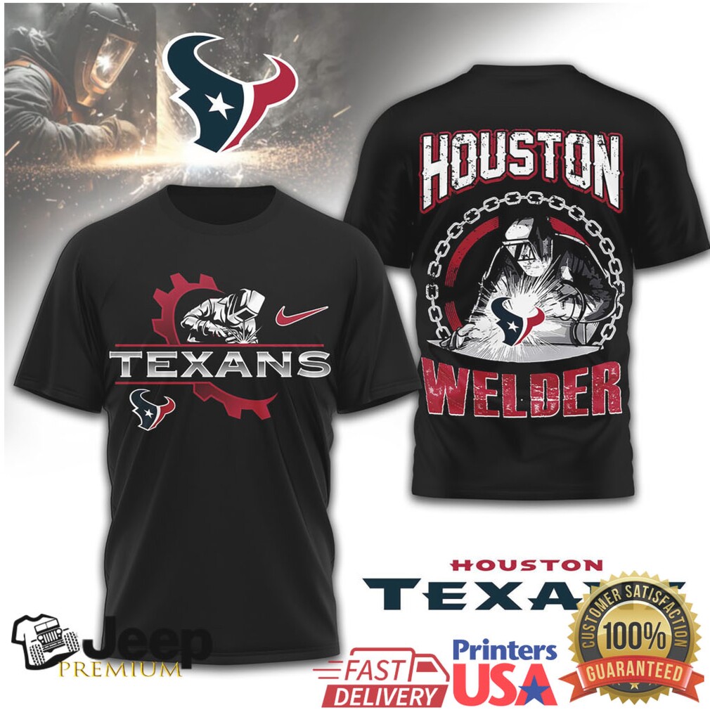 Houston Texans Official NFL Welder 3D Shirt Houston Texans Official NFL Welder 3D Shirt