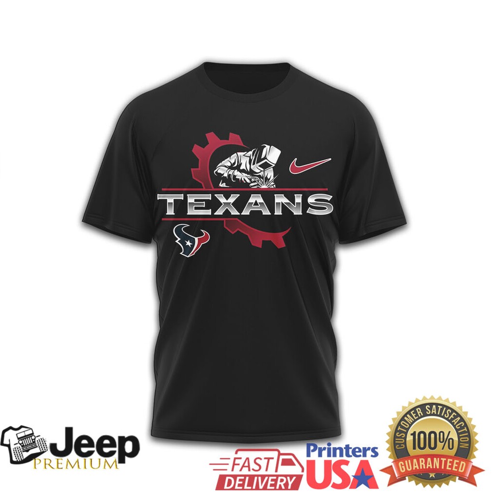 Houston Texans Official NFL Welder 3D Shirt Houston Texans Official NFL Welder 3D Shirt