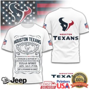 Houston Texans Official NFL Whiskey 3D Shirt Houston Texans Official NFL Whiskey 3D Shirt