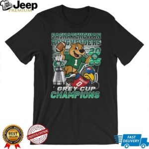 Saskatchewan Roughriders 2025 Grey Cup Champions T Shirt Saskatchewan Roughriders 2025 Grey Cup Champions T Shirt