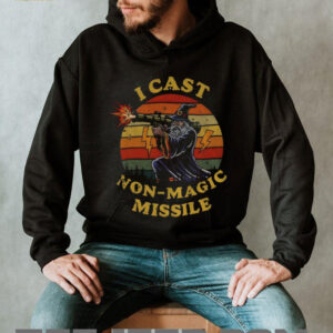 I Cast Non Magic Missile Funny Wizard Parody Meme shirt