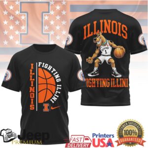Illinois Fighting Illini Scooby Doo Basketball Graphic Tee Illinois Fighting Illini Scooby Doo Basketball Graphic Tee