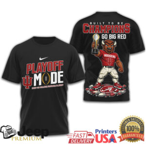 Indiana Hoosiers 2025 26 CFP Playoff Mode T Shirt