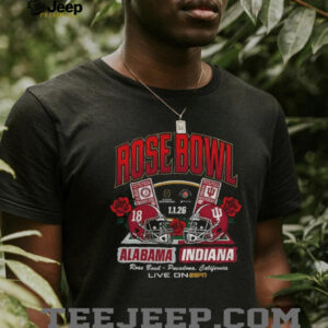 Indiana Hoosiers 2026 Rose Bowl vs. Alabama Tickets shirt