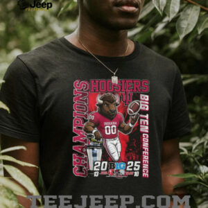 Indiana Hoosiers Big Ten Conference Champions 2025 T shirt Indiana Hoosiers Big Ten Conference Champions 2025 T shirt
