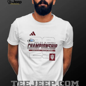 Indiana Hoosiers Big Ten Football Championship Bound 2025 logo shirt