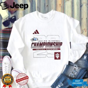 Indiana Hoosiers Big Ten Football Championship Bound 2025 logo shirt
