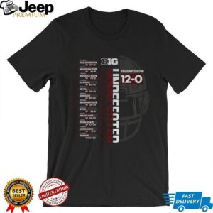 Indiana Hoosiers Charcoal Football 2025 Undefeated Regular 12 0 shirt Indiana Hoosiers Charcoal Football 2025 Undefeated Regular 12 0 shirt