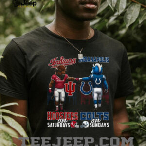 Indiana Hoosiers on Saturdays & Indianapolis Colts on Sundays T Shirt