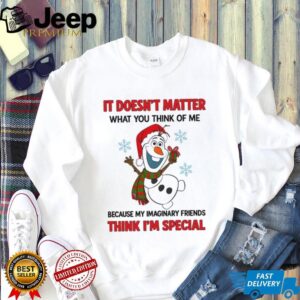 It Doesn't Matter What You Think Of Me Because My Imaginary Friends Think I'm Special T Shirt