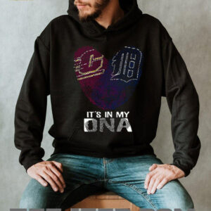 It's In My DNA Detroit Baseball Fan Heart Fingerprint T Shirt