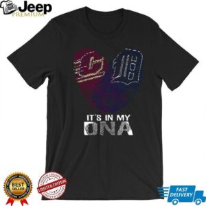 It's In My DNA Detroit Baseball Fan Heart Fingerprint T Shirt