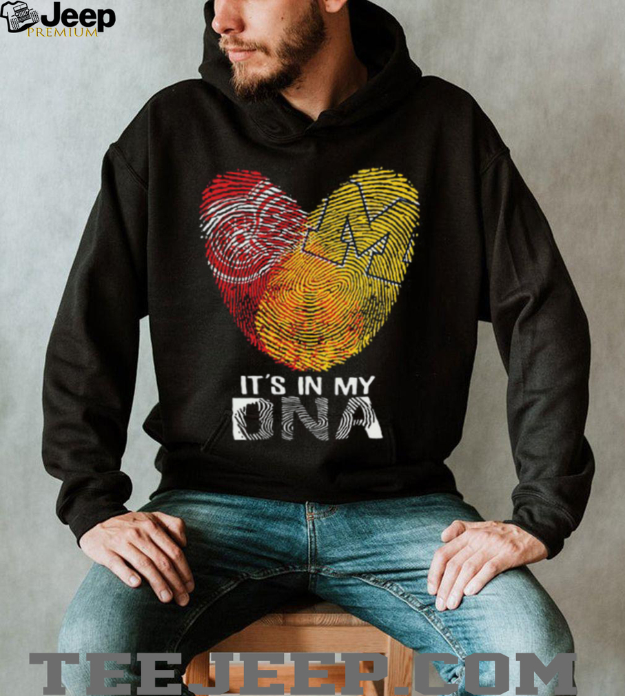 It's In My DNA Heritage Heart Fingerprint Shirt - Lifestyle View