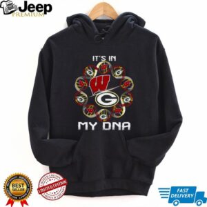 It’s in My DNA Green Bay Packers & Wisconsin Badgers Fan T Shirt It’s in My DNA Green Bay Packers & Wisconsin Badgers Fan T Shirt