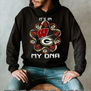 It's in My DNA Green Bay Packers & Wisconsin Badgers Fan T Shirt