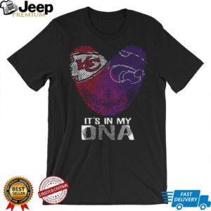 It’s in my DNA Kansas State Wildcats and Chiefs Heart T Shirt It’s in my DNA Kansas State Wildcats and Chiefs Heart T Shirt