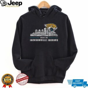 Jacksonville Jaguars 2025 26 Skyline Player Roster T Shirt Jacksonville Jaguars 2025 26 Skyline Player Roster T Shirt