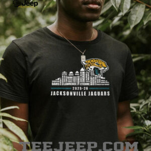 Jacksonville Jaguars 2025 26 Skyline Player Roster T Shirt