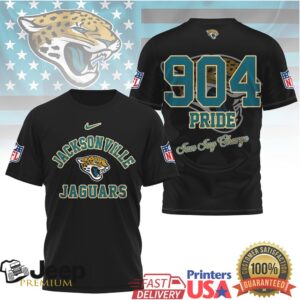 Jacksonville Jaguars Official NFL Pride 3D Shirt
